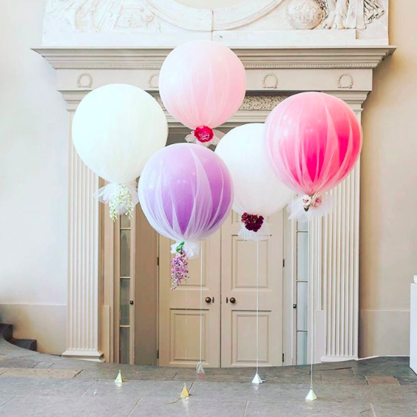 Chic Tulle Balloons For Your Bridal Shower - Arabia Weddings