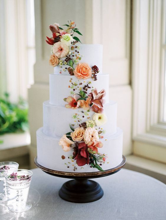 Floral Wedding Cakes Arabia Weddings