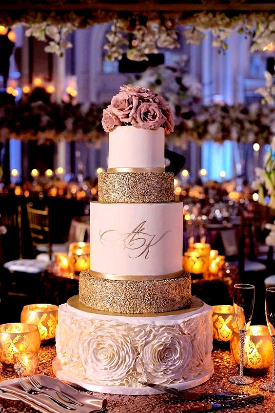 Wedding Cake Trend Glitter Wedding Cakes Arabia Weddings 
