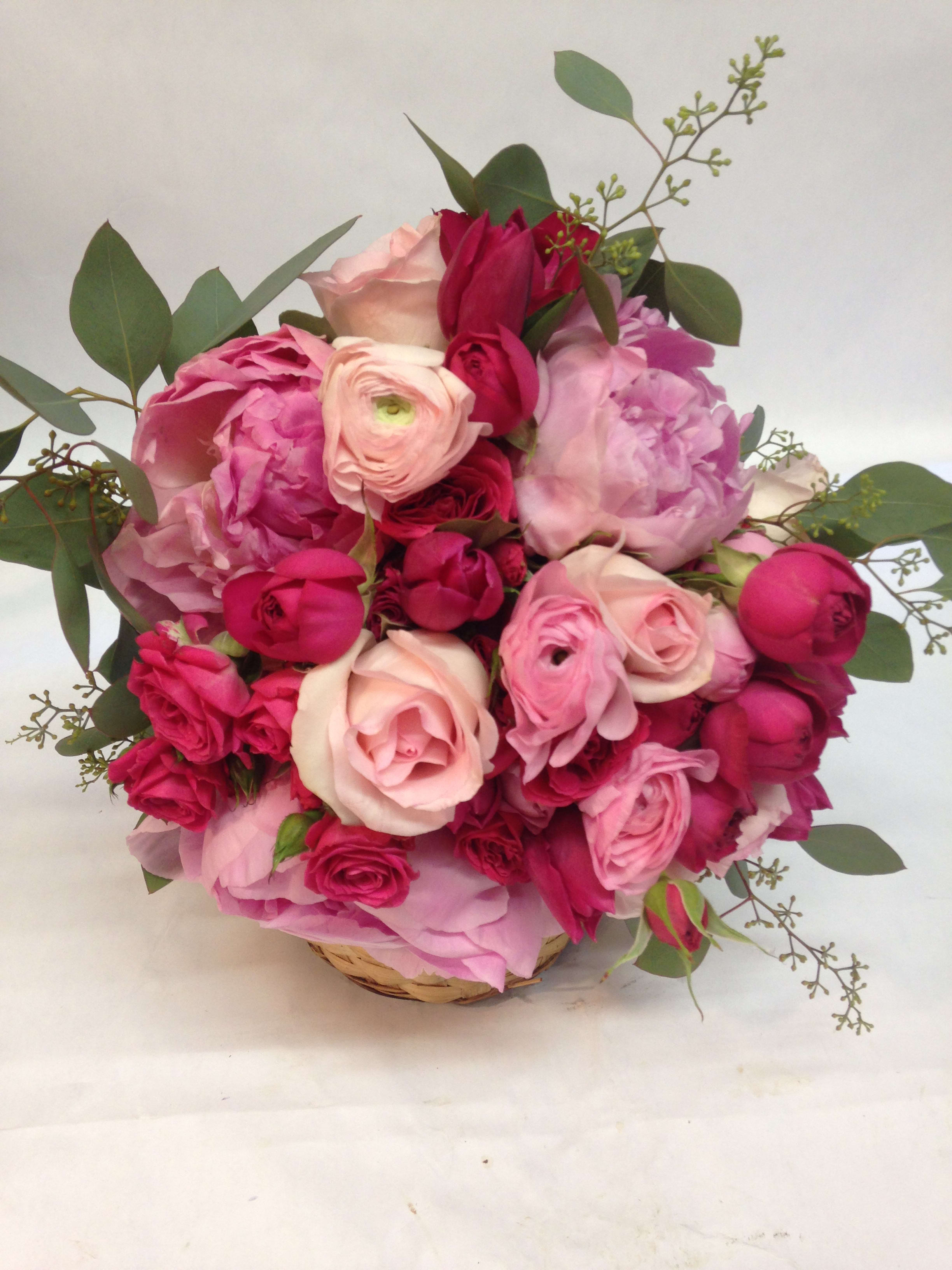 pink flowers for wedding bouquet