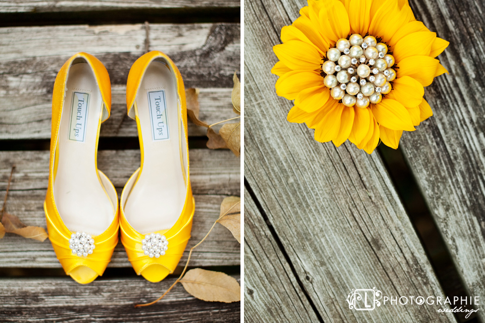 sunflower yellow wedding shoes