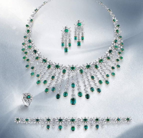 Emerald Green Bridal Jewelry| Arabia Weddings