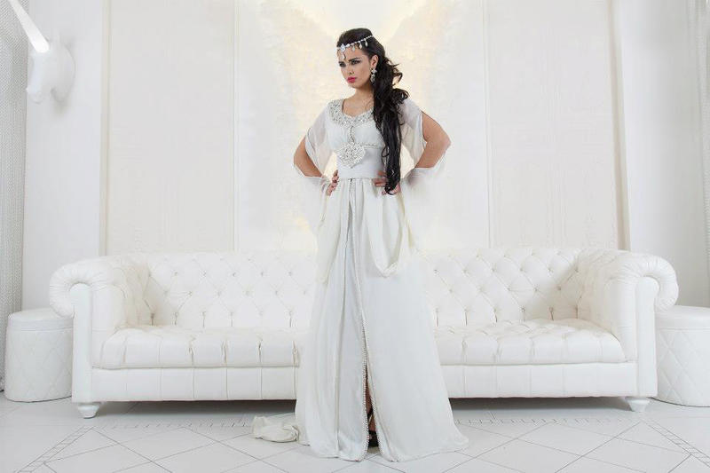 White Bridal Kaftans