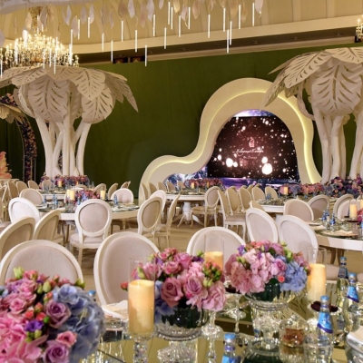 حفل زفاف خيالي ساحر في الدوحة