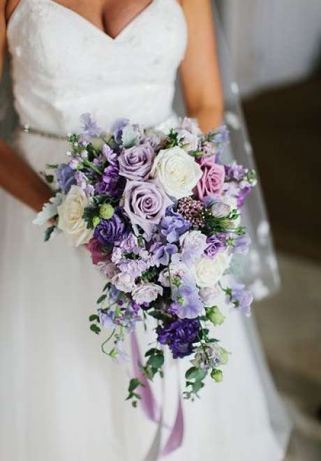 light purple wedding flowers