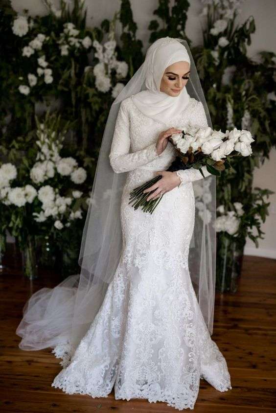 Latest Hijab Wedding Dresses 2018 | Arabia Weddings