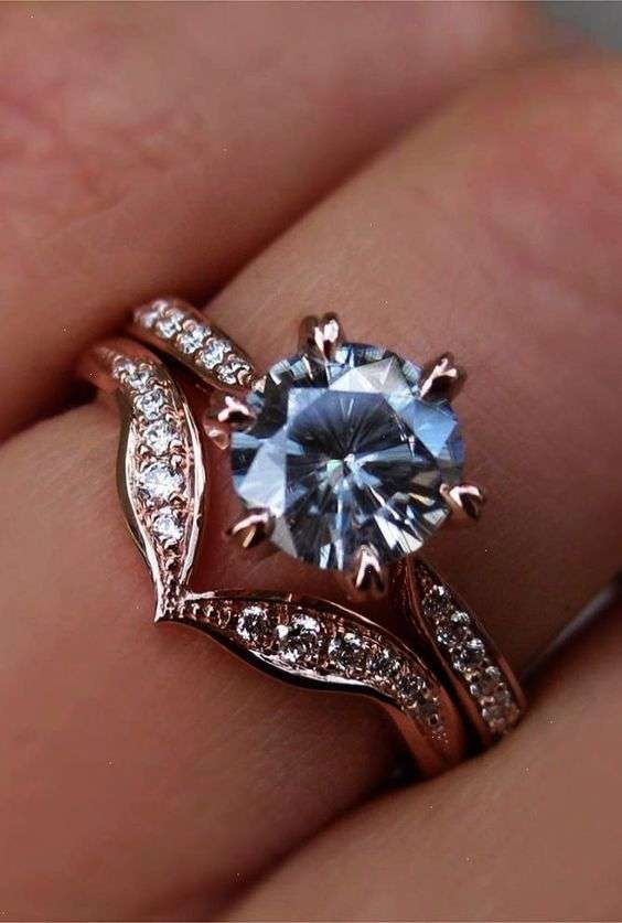 Beautiful Wedding Ring Sets Platinum Vintage Ring VD10016S