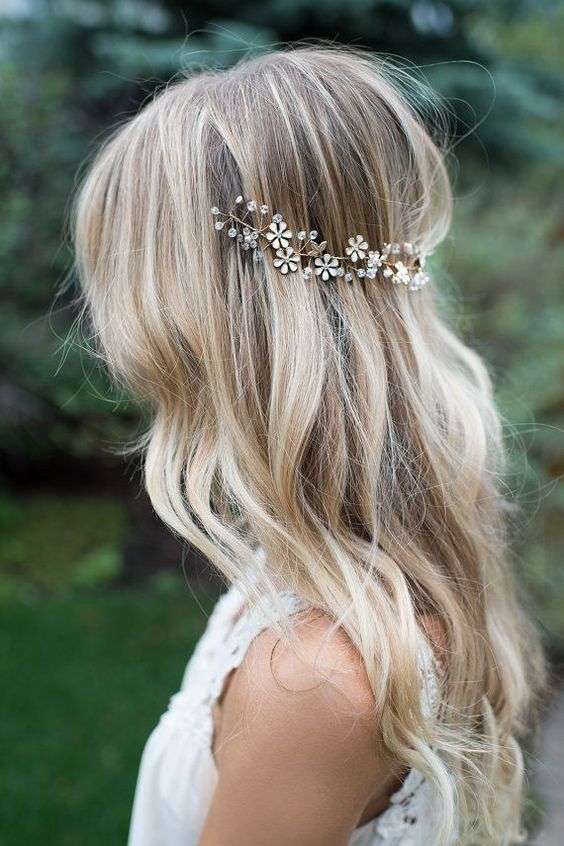 bridal hair accessories for hair down