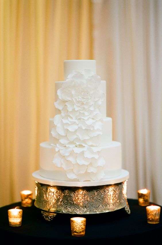White wedding cakes from 2017 weddings in the Washington DC area