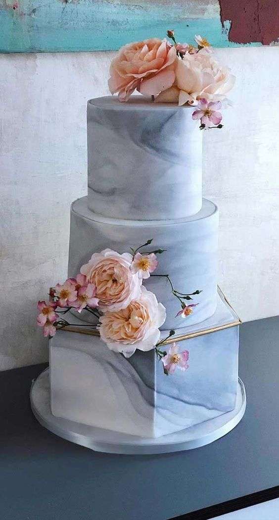 Marble Wedding Cakes Arabia Weddings 