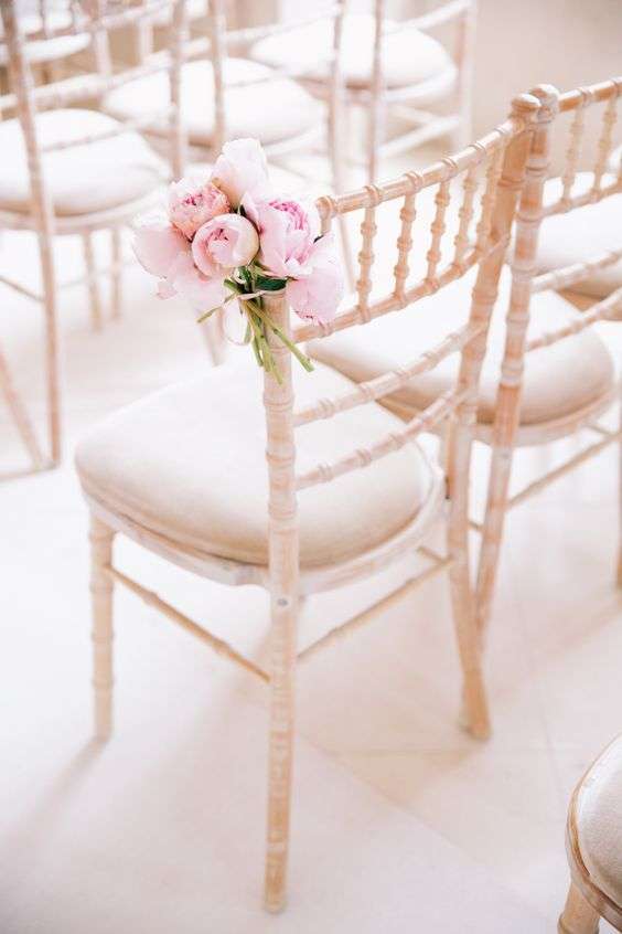 Peonies Wedding Chair 1