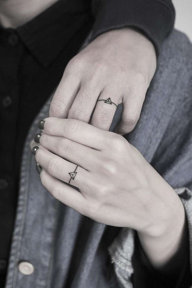 Wedding Ring Tattoos For Couples | Bridal Book FN