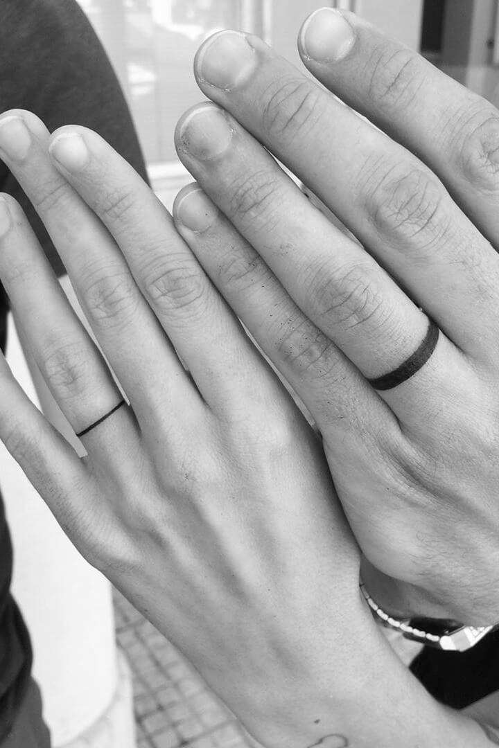 10 Chic Ways To Embrace Wedding Ring Tattoos - DWP Insider