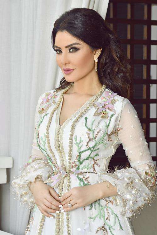 White Bridal Kaftans Arabia Weddings