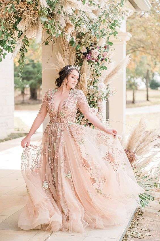 Rose gold 2024 bridal dressing gown