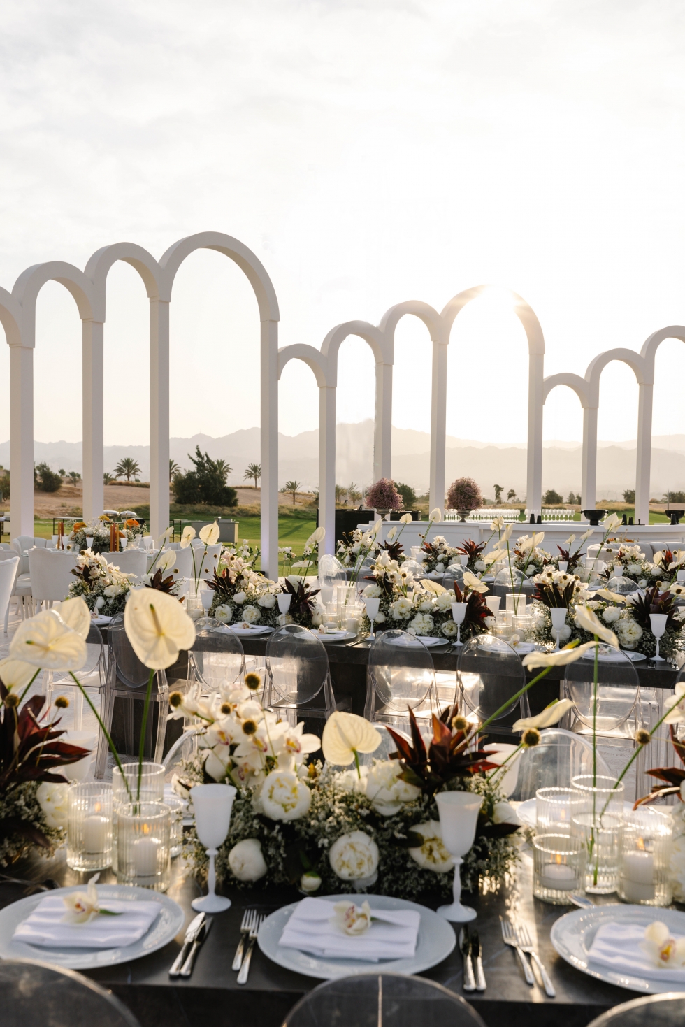 A Stunning White Oasis Wedding in Aqaba 