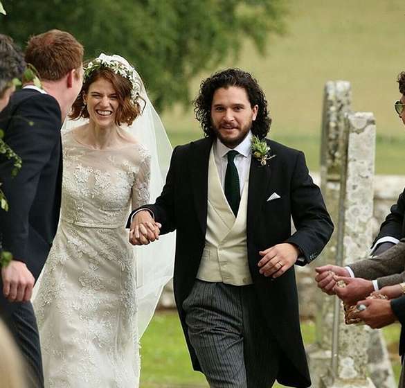 rose leslie wedding dress