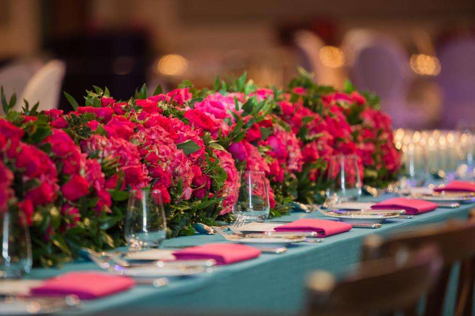 Fuchsia Blooms Table Runners