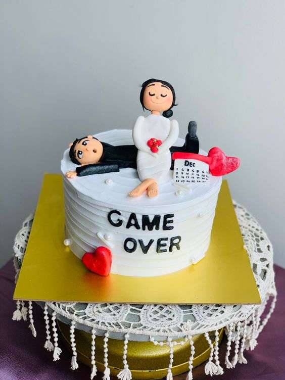 From Miss to Mrs Bridal Shower Cake Topper - Custom Cake Topper