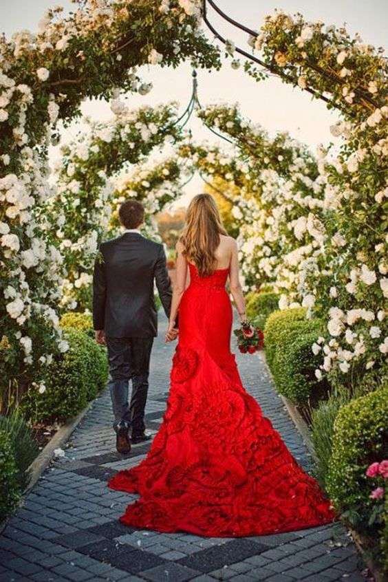 What Does a Red Wedding Dress Mean Arabia Weddings