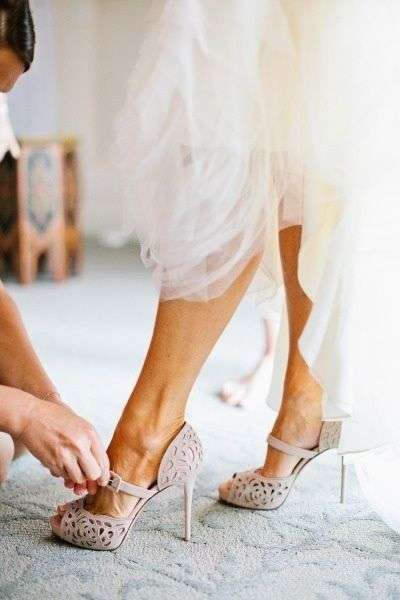 Nude shop bridal heels