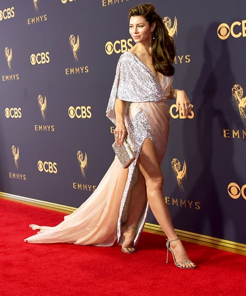 Silver Dresses at Emmy Awards 2017 | Arabia Weddings